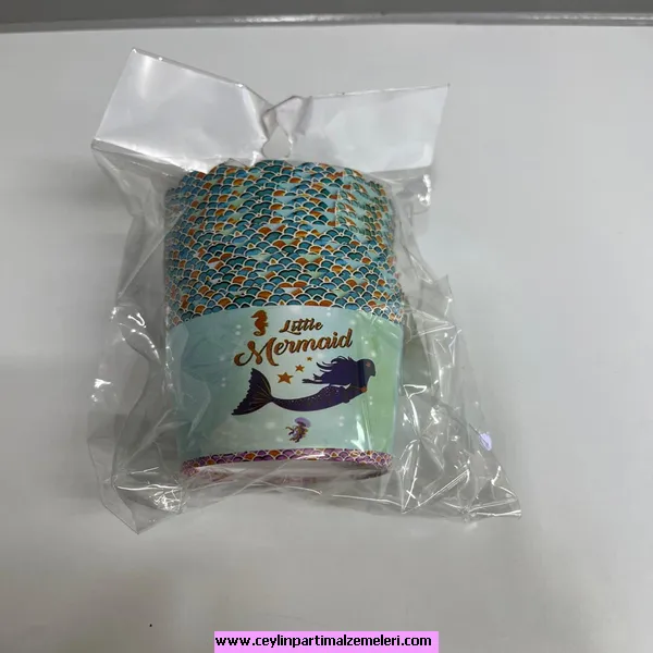 Deniz Kızı Temalı Cupcake Kabı